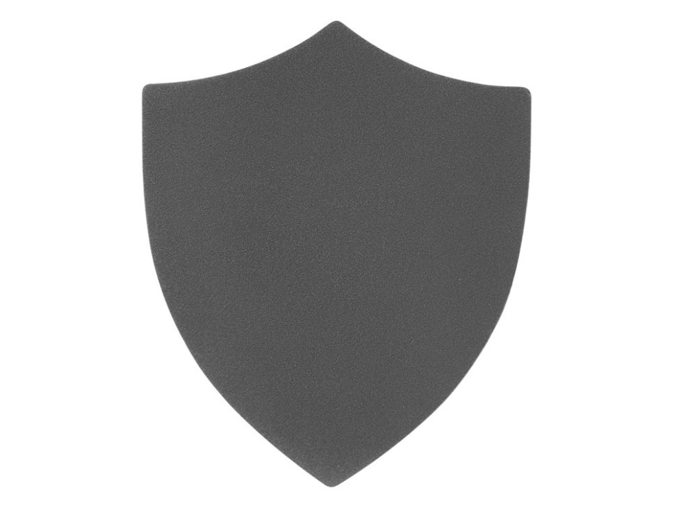 ПАТЧ ЩИТ nubuk (серый) 6,6 х 5,5 см, фото 1