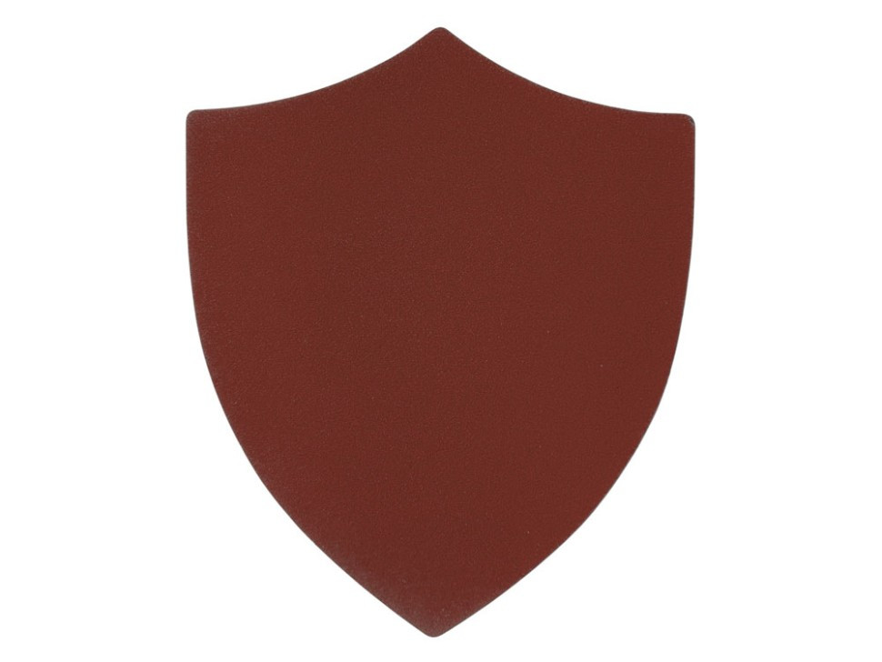 ПАТЧ ЩИТ nubuk (коричневый ) 6,6 х 5,5 см, фото 1