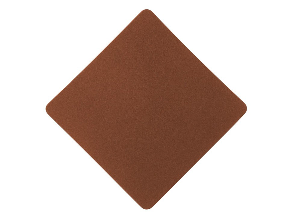 ПАТЧ РОМБ nubuk (коричневый ) 7,6 х 7,6 см, фото 1