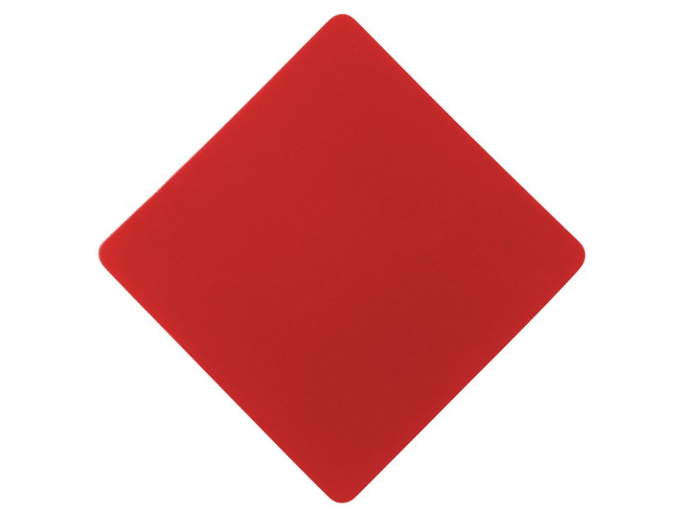 ПАТЧ РОМБ soft-touch (красный) 7,6 х 7,6 см, фото 1