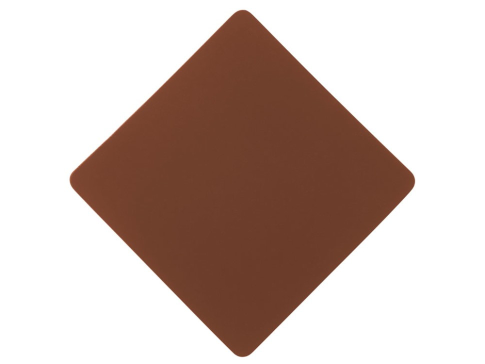 ПАТЧ РОМБ soft-touch (коричневый) 7,6 х 7,6 см, фото 1