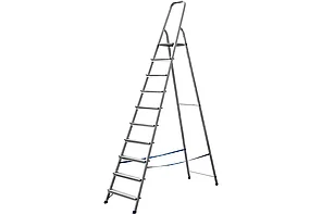 Стремянка алюминиевая, 10 ступеней, 208 см, СИБИН