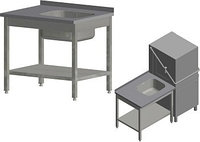 Стол Для Грязной Посуды Kayman Для П/М Tatra Спм-123/1207 Правый