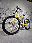 Желтый Велосипед "TSUNAMI" SNM100. FIX + Singlespeed 2 в 1. Фикс. Сингл. ТСУНАМИ. Цунами. Yellow. Рама S., фото 2