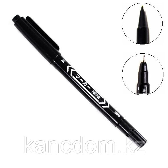 Маркер перманентный для CD-R и DVD 1.0мм 0.4мм, черный. арт.4127