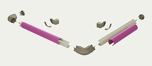 Поручень со вставкой из ПВХ WG 42