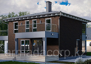 Лицевой керамический кирпич Флеш Шоколад рустик полуторный 1.4НФ, фото 3