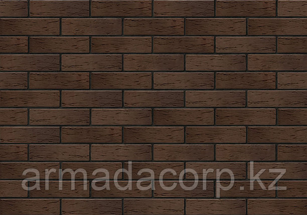 Лицевой керамический кирпич Флеш Шоколад рустик полуторный 1.4НФ, фото 2