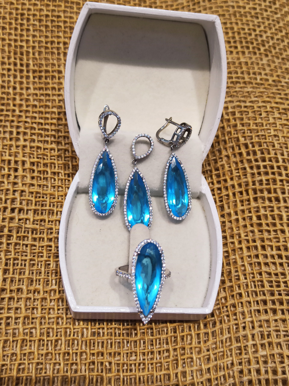 Комплект, подвеска / кольцо / 17,5 размер ( пр. Абая 141 ), фото 1