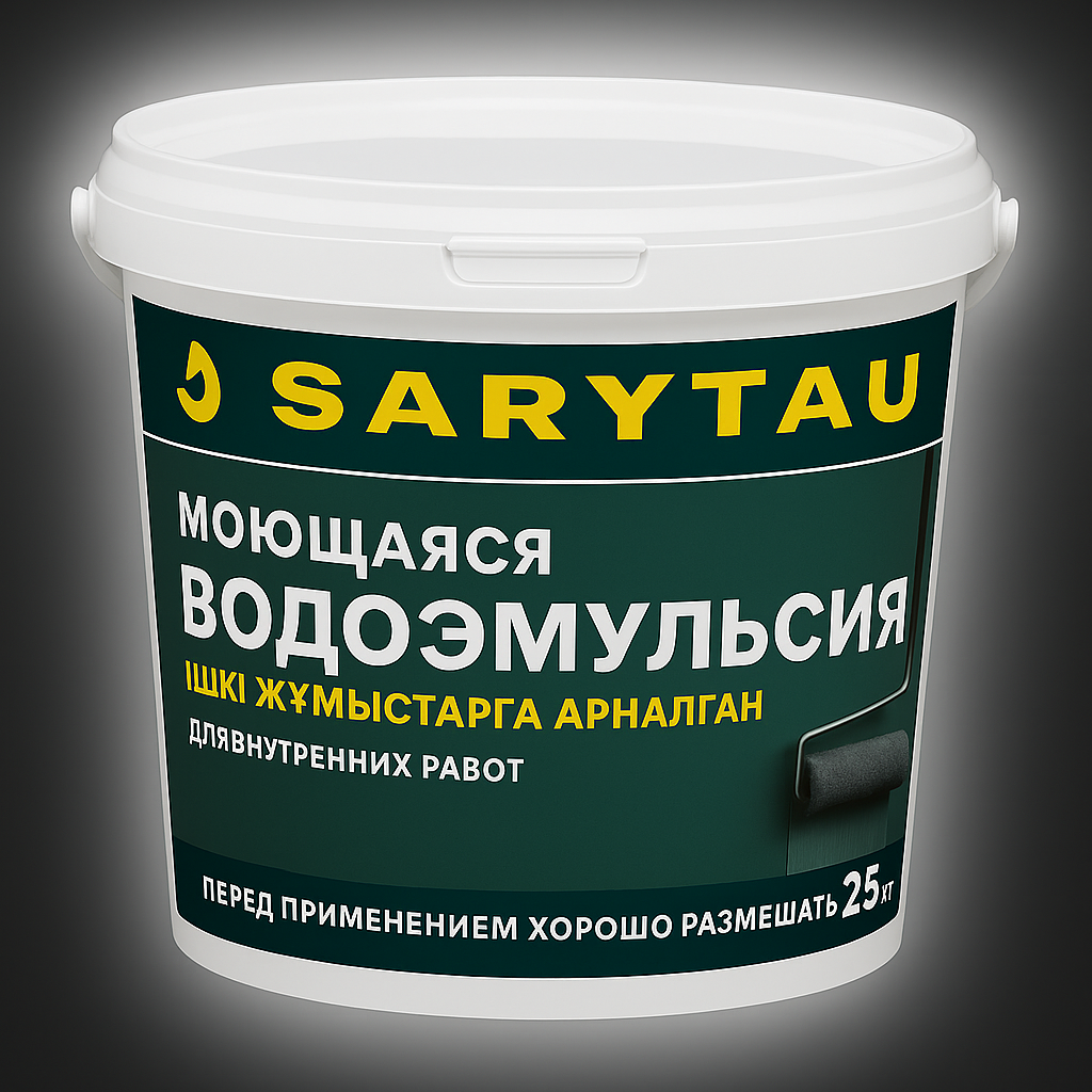 Краска водоэмульсионная моющаяся SARYTAU, 25 кг, фото 1
