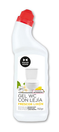 ОТБЕЛИВАЮЩИЙ ГЕЛЬ ДЛЯ УБОРКИ ТУАЛЕТА, ЛИМОННАЯ СВЕЖЕСТЬ, 750 МЛ, MAYORDOMO, фото 1