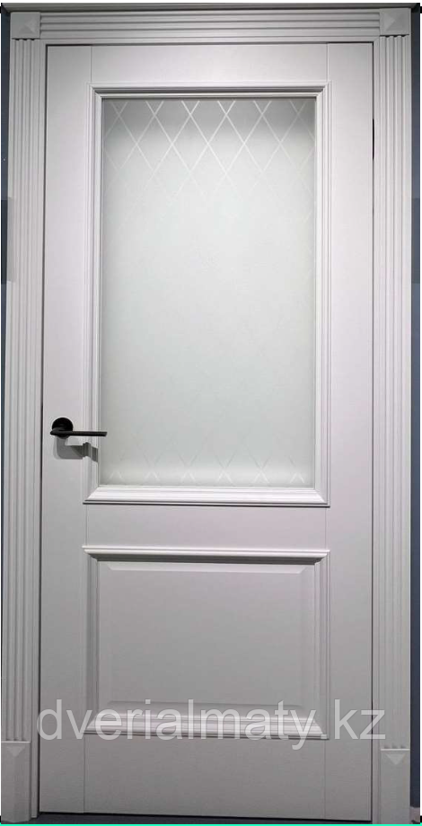 DVL120 Neoemal Белая ДО 2.0 со стеклом. Дверь межкомнатная, фото 1