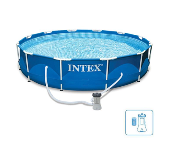 Каркасный бассейн Intex Metal Frame 366*76 см с насосом, фото 1