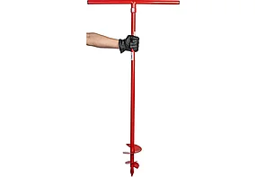 Бур садовый, твердосплавная напайка на рабочей кромке, ручной, d 135 мм