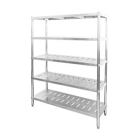 Стеллаж 5 полок с перфорированием 180*48*180 см