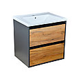 Комплект Тумба с умывальником Сиена 60 с умывальником Amelia 60 (подвесная), фото 5