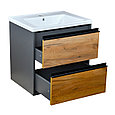 Комплект Тумба с умывальником Сиена 60 с умывальником Amelia 60 (подвесная), фото 6