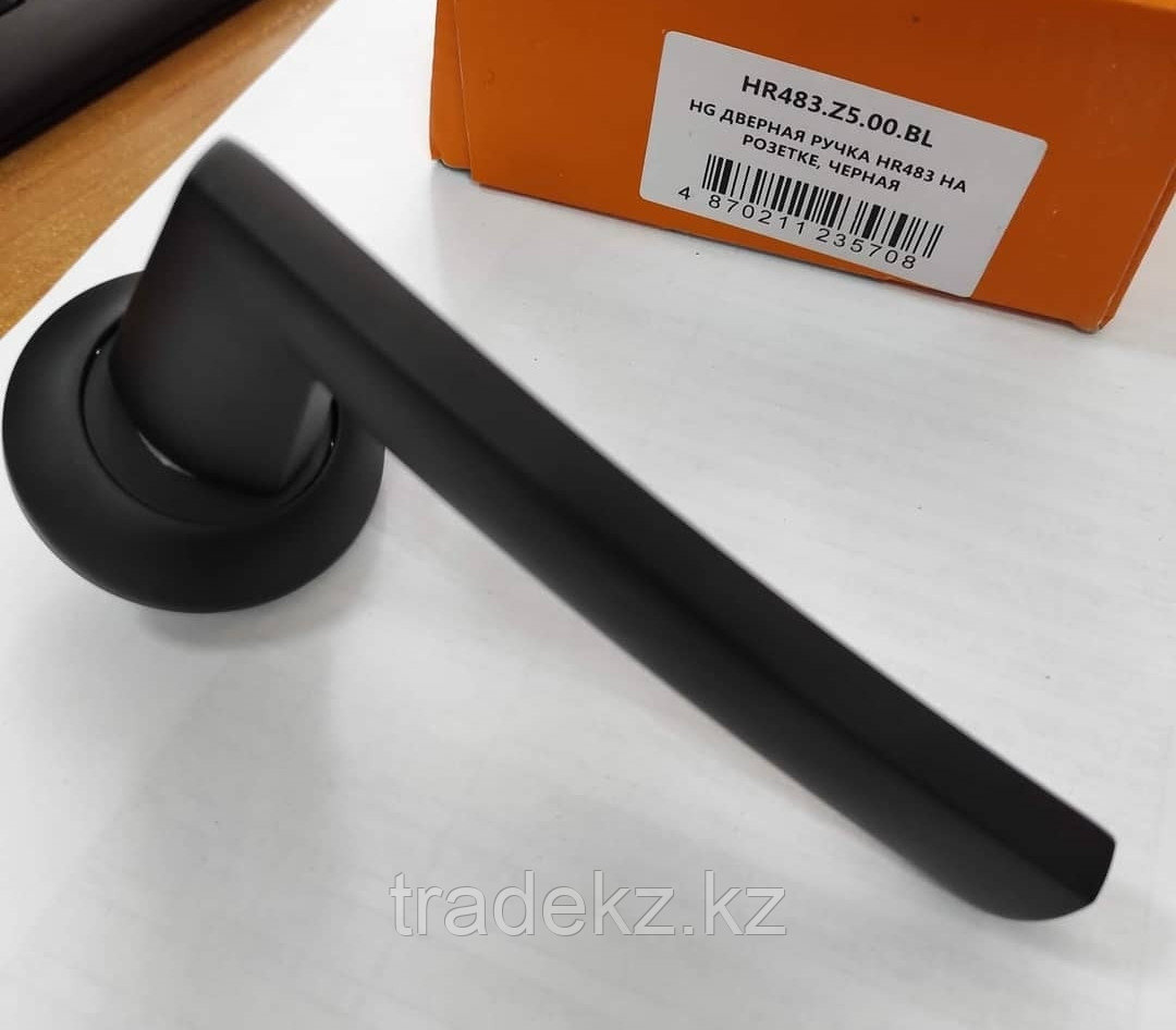 HIGHGRADE HR.483.Z5.00.BL HG дверная ручка на розетке чёрная
