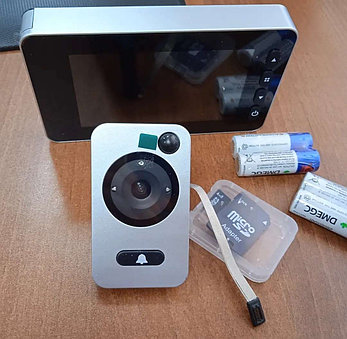 HIGHGRADE VD28.WIFHD.14 HG видеоглазок WIFI HD серебристый, фото 2