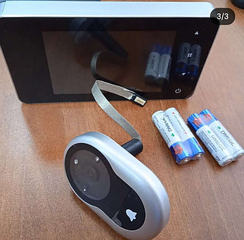 HIGHGRADE VD28.WIFHD.14 HG видеоглазок WIFI HD серебристый, фото 3