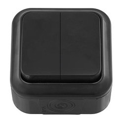 Выключатель 2 клавишный NIVO