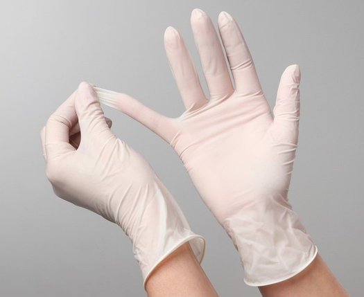 Перчатки латексные смотровые нестерильные неопудренные (сертифицирован)., фото 1
