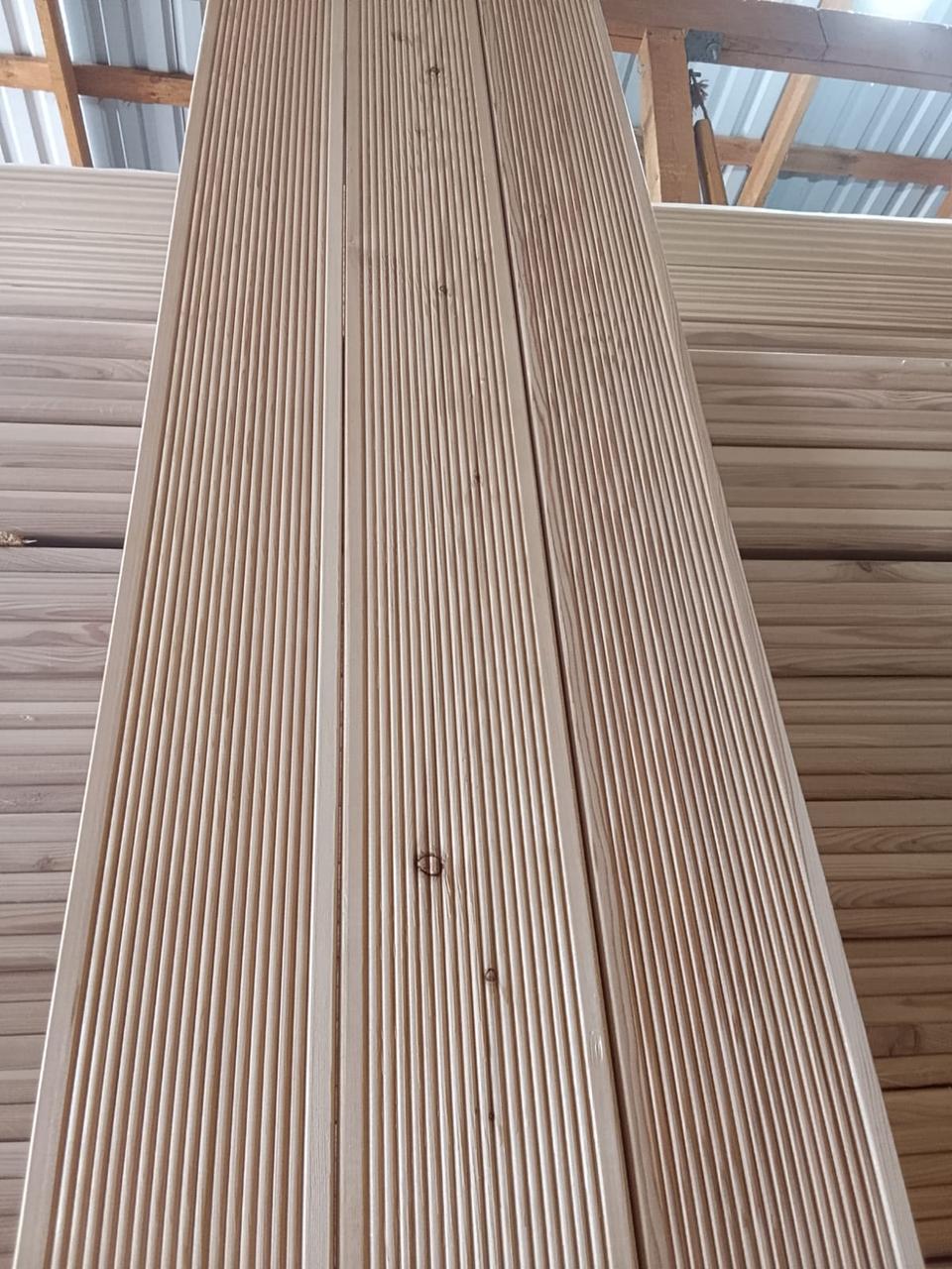 Террасная доска лиственница вельвет 28*136*3000 АВ сорт (4шт-уп), фото 1