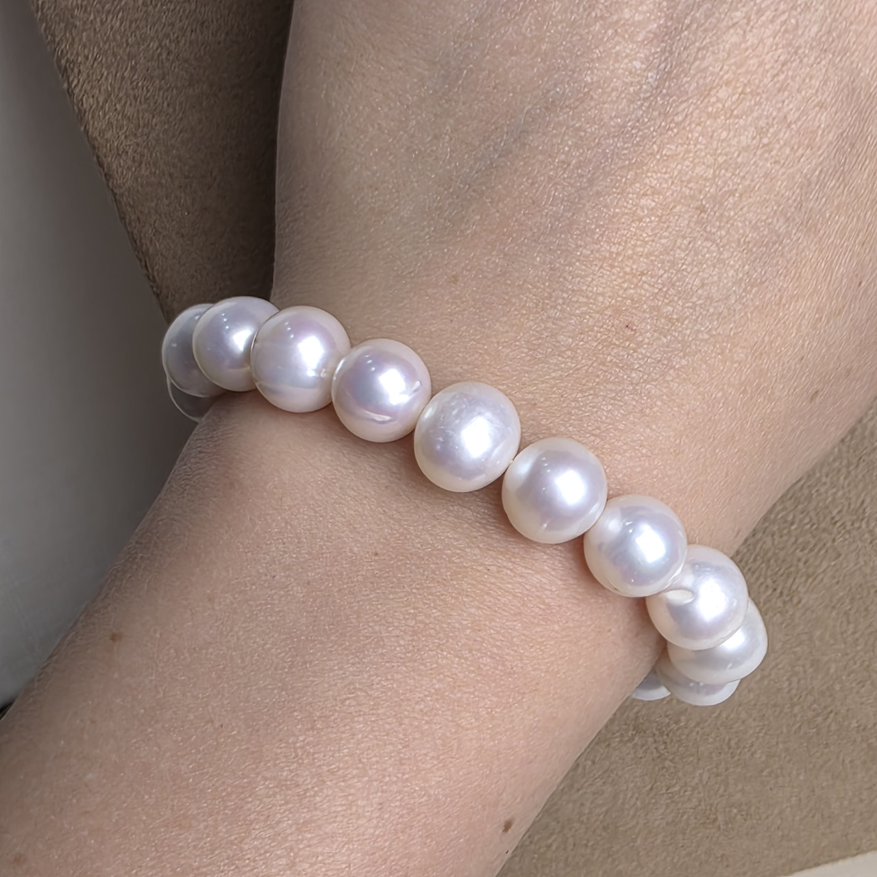 Браслет,  жемчуг культивированный морской, размер 16-17см, 32г, фото 1