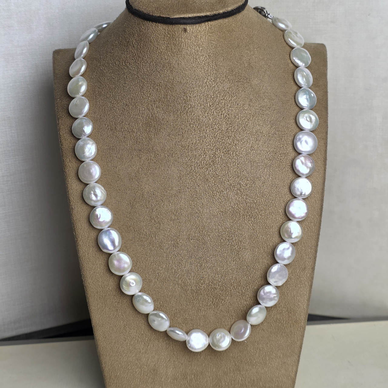 Колье серебро 925 пробы, жемчуг культивированный морской, размер 55см, 60г, фото 1