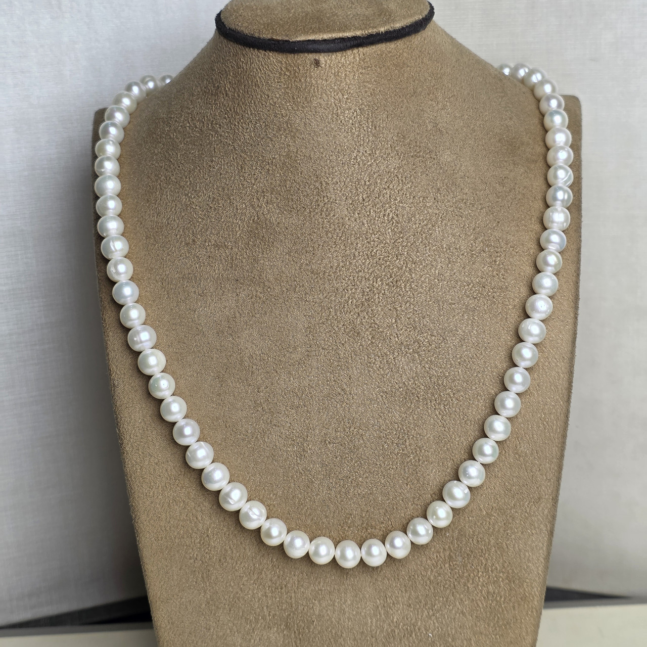 Колье серебро 925 пробы, жемчуг культивированный морской, размер 55см, 54г, фото 1