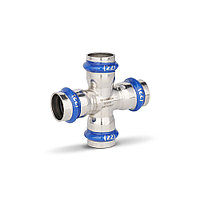 Крестовина 28×28×28×28 раструбная Varmega Inox Press