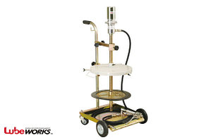 Солидолонагнетатель пневматический  для бочек 30/60 кг с тележкой, крышка d.385 мм