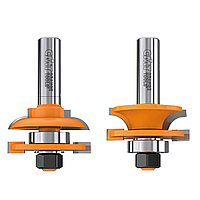 CMT Комплект фрез мебельная обвязка (концевая для изготовления дверок) D=44,4 S=8,0 R=8,00
