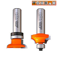 CMT Набор фрез для переплёта дверных створок 2 шт (фреза концевая для изготовления дверок) D=31,8 I=12,0 S=8,0