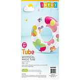 Надувной круг Intex Magic Flowers, фото 4