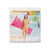 Надувной матрас для плавания Intex Inflatable Pink 170*55, фото 4