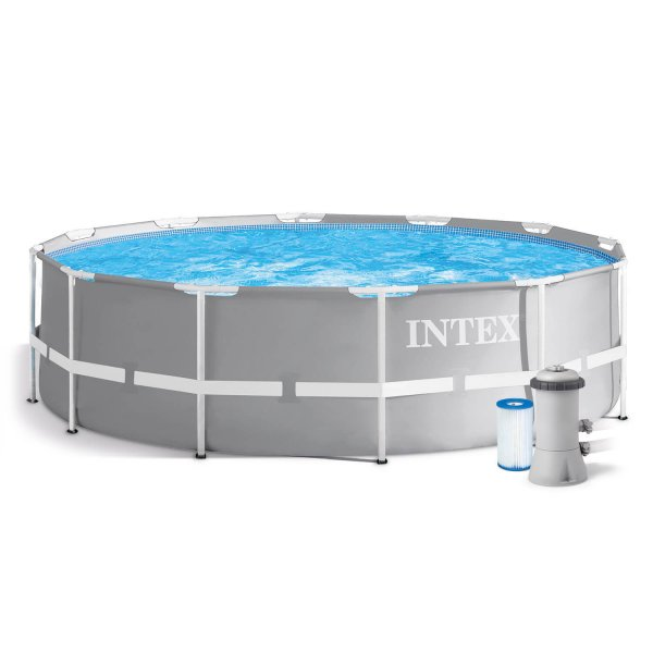 Каркасный бассейн INTEX prism frame premium pool 305*76 см с фильтром, фото 1