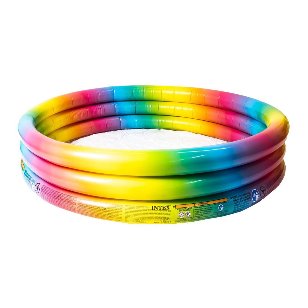 Детский надувной бассейн Intex Rainbow Ombre 140*30, фото 1