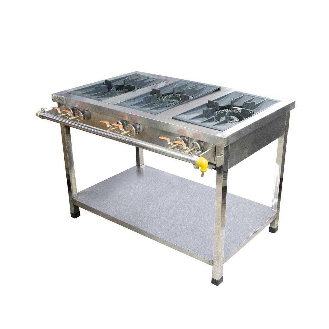 Газовая плита 3-х конфорочная 6 кранов, фото 1