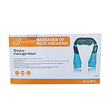 Массажер для плеч и шеи Shiatsu YD-8018 голубой, фото 7