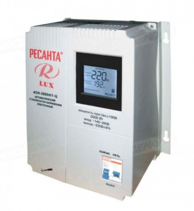 Стабилизатор АСН- 5 000 Н/1-Ц Ресанта Lux, шт63/6/16, фото 1