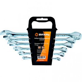 Набор комбинированных ключей 6 шт. 6 - 17 Вихрь, шт73/6/5/6
