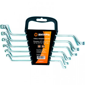Набор накидных ключей 6 шт. 6 - 17 Вихрь, шт73/6/5/1