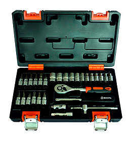 Набор инструментов, 1/4" , CrV, в кейсе 29 предм Вихрь, шт73/6/7/1