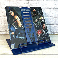 Регулируемая металлическая подставка для книг 15см х 18см Лига Справедливости