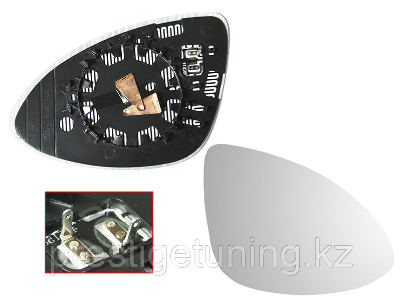 Полотно зеркала правое (R) на Cayenne (I) 2010-14 сферическое с обогревом (ALKAR ISP)