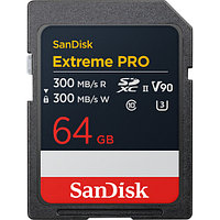 Карта памяти SanDisk 64 Gb Extreme PRO UHS-II SDXC 300 Mb/s
