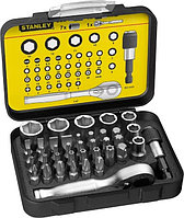 STANLEY, 1-13-906, НАБОР ОТВЕРТОЧНЫХ ВСТАВОК И ТОРЦЕВЫХ ГОЛОВОК "EXPERT" 1/4" (40 ПРЕДМЕТОВ)