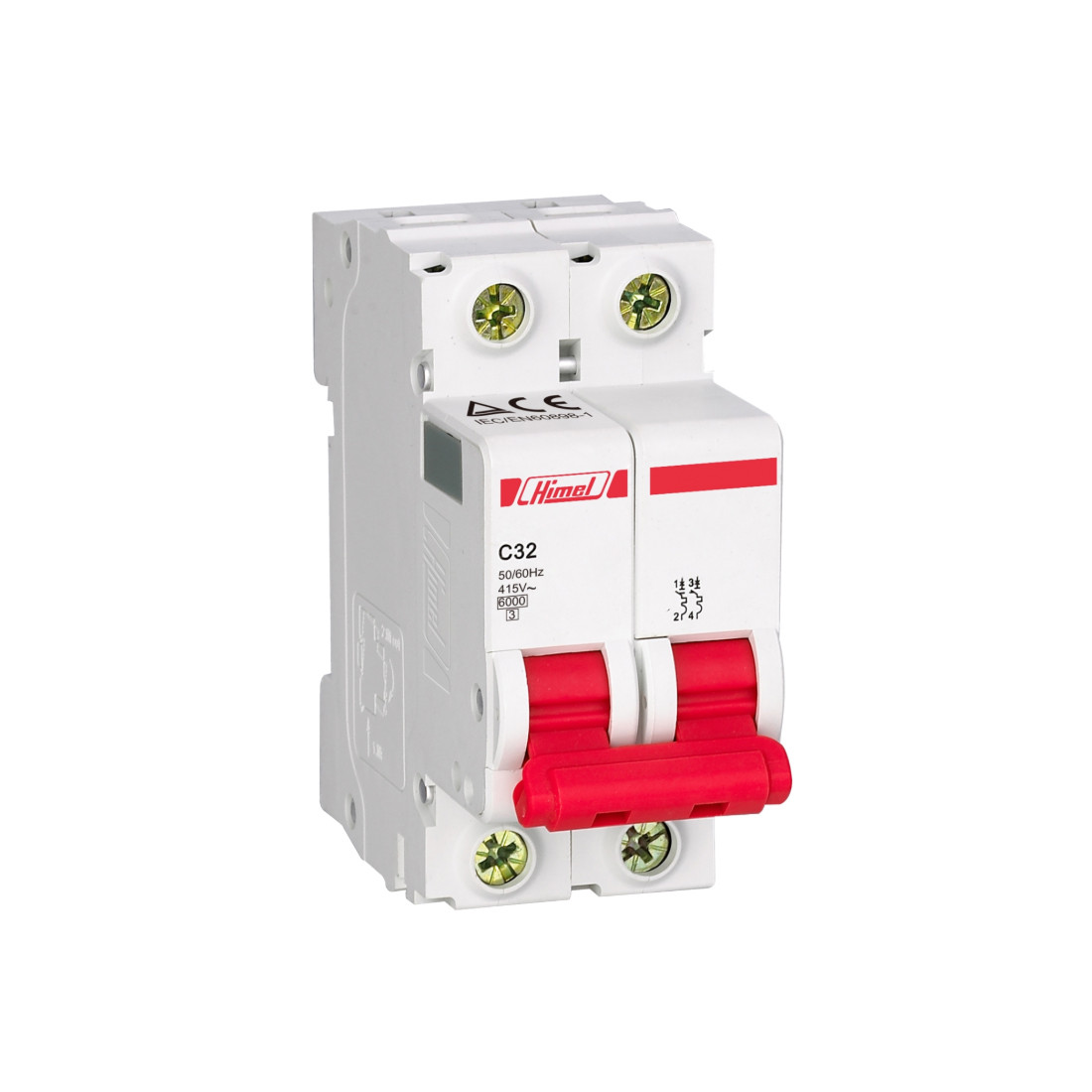 Автоматический выключатель Himel HDB3w 2Р 25А С 4 5кА HDB3WL2C25, фото 1