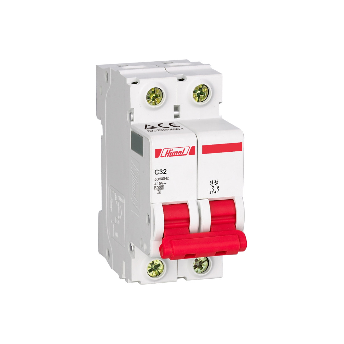 Автоматический выключатель Himel HDB3w 2Р 40А С 4 5кА HDB3WL2C40, фото 1